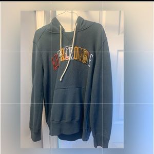 Abercrombie & Fitch Fleece Graphic Gray Pullover Men’s Small